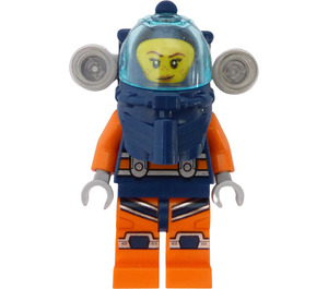 LEGO Deep Sea Diver with Helmet with Air Tanks - Female Minifigure