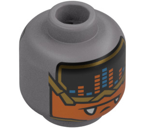 LEGO Demon Head with Teeth and Graphs (Safety Stud) (3274 / 105634)