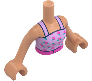 LEGO Dia con Rosa y Morado Parte superior Friends Torso (73152 / 92456)