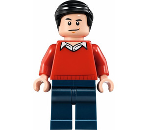 LEGO Dick Grayson jossa Punainen Villapaita Minihahmo