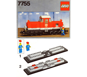 LEGO Diesel Heavy Shunting Locomotive 7755 Byggeinstruksjoner