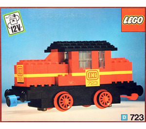 LEGO Diesel Locomotive mit DB Aufkleber 723-2