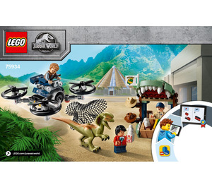 LEGO Dilophosaurus Aan the Loose 75934 Instructions