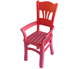 LEGO Dining Table Chair with Stripes and Hearts Sticker (6925)