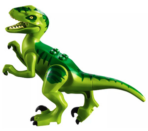 LEGO Dino Raptor met Green en Dark Green Rug