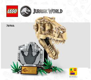 LEGO Dinosaur Fossils: T. rex Skull 76964 Anweisungen