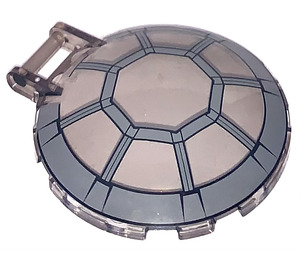 LEGO Dish 6 x 6 met Handvat met 8 Spoke Radial Cockpit (18675 / 19233)