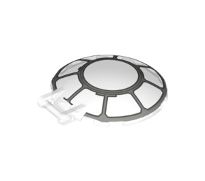 LEGO Dish 6 x 6 met Handvat met SW Millennium Falcon Kanon Venster (18675 / 34447)