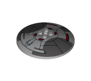 LEGO Dish 8 x 8 with Sith Infiltrator Red Sections (3961 / 23010)