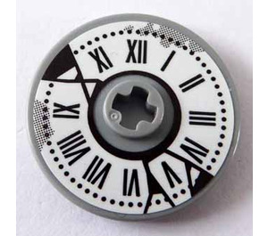 LEGO Disk 3 x 3 met Clock Sticker (2723)