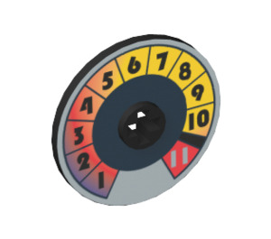 LEGO Disk 3 x 3 s Dial s 1 to 11 (2723 / 89349)