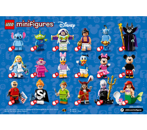 LEGO Disney Minifigure Random Bag Set 71012-0 Instructions