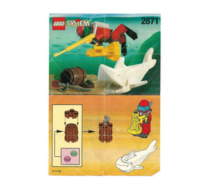 LEGO Diver and Shark 2871 Instructies