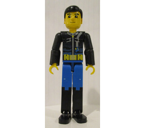 LEGO Diver med Sort Torso og Zippered Wetsuit Teknisk figur