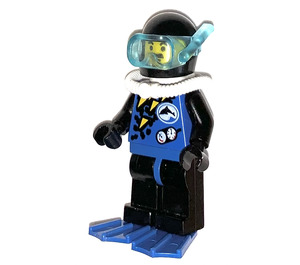 LEGO Diver met Dolfijn logo minifiguur