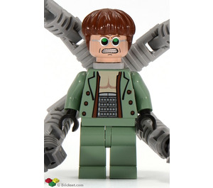 LEGO Doc Ock con Verde arena Atuendo y Clenched Dientes Minifigura