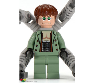 LEGO Doc Ock con Verde arena Atuendo y Estrecha Smirk Minifigura