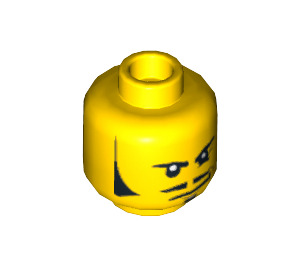 LEGO Doctor Rodney Rathbone Kopf (Einbau-Vollbolzen) (3626 / 10746)