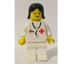 LEGO Lekarz z Czarny Włosy I Stetoscope Minifigurka