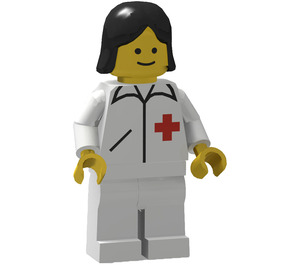 LEGO Doctor with Black Hair Minifigure