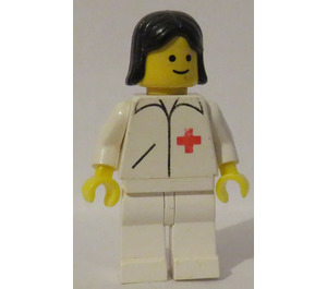 LEGO Médico con Negro Pelo Minifigura