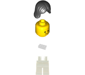 LEGO Læge med Sort Hår Reissue Minifigur