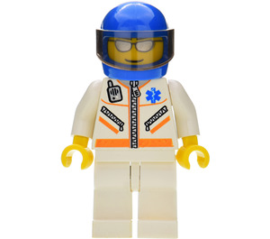 LEGO Doctor with Blue Helmet and Paramedic Zippered Jacket Minifigure