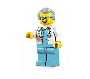 LEGO Doctor with Medium Azure Scrubs Minifigure