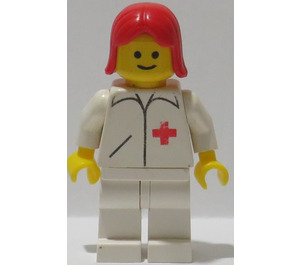LEGO Doctor with Red Female Hair Minifigure