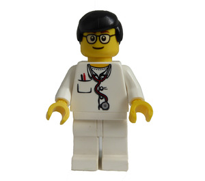 LEGO Læge med hvid Uniform og Briller Minifigur