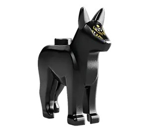 LEGO Cane - Alsatian con Gold su Viso (67725 / 92586)