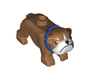 LEGO Hond - Bulldog met Blauw Kraag (66260)