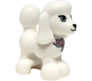 LEGO Hund - Poodle mit Bright Rosa Kragen (11575 / 13038)