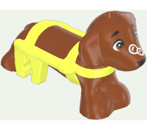 LEGO Dog with Harness and Mark on Nose