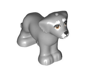 LEGO Dog with White Fur and Brown Eyes (103366)