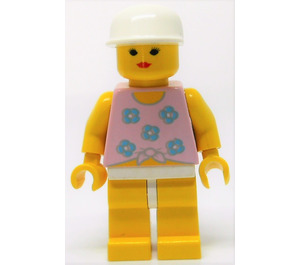 LEGO Delfín bod ženský, Bílá Víčko Minifigurka