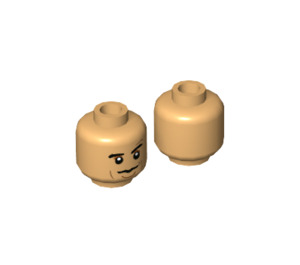 LEGO Dominic „Dom“ Toretto Minifigure Head (Recessed Solid Stud) (3626 / 100926)
