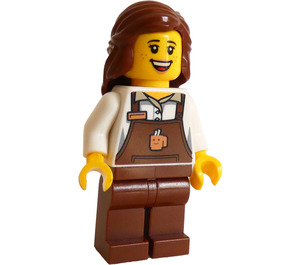 LEGO Donut Stall Kvinde Barista Minifigur