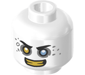 LEGO Dooper Minifigure Head (Recessed Solid Stud) (3274)