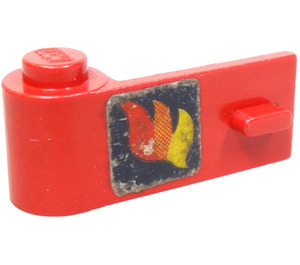 LEGO Door 1 x 3 x 1 Left with Fire Logo Sticker (3822)