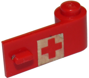 LEGO Door 1 x 3 x 1 Right with Red Cross Sticker (3821)