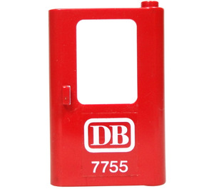 LEGO Door 1 x 4 x 5 Train Right with White DB 7755 Sticker (4182)