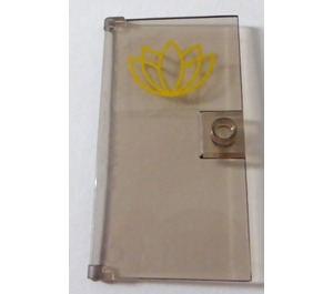 LEGO Door 1 x 4 x 6 with Stud Handle with Gold Lotus Flower Sticker (35290)