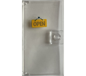 LEGO Door 1 x 4 x 6 with Stud Handle with 'OPEN' Sticker (35290)