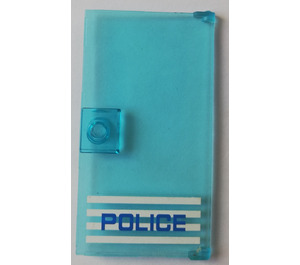 LEGO Door 1 x 4 x 6 with Stud Handle with POLICE (left) Sticker (35290)