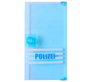 LEGO Door 1 x 4 x 6 with Stud Handle with 'POLIZEI' Sticker (35290)