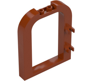 LEGO Puerta Marco 1 x 6 x 6 Parte superior curva con 1 x 2 Recorte y Clips (5258)