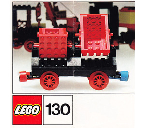 LEGO Double Tipper Wagon Set 130 Instructions
