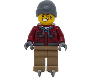 LEGO Douglas Elton auf Skates mit Sneaky Grinsen Minifigur