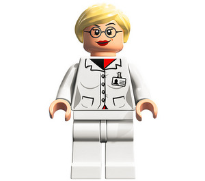 LEGO Dr. Harleen Quinzel jossa Valkoinen Jalat Minihahmo